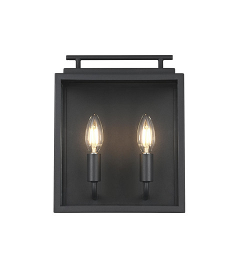 Valentin Two Light Outdoor Wall Sconce in Black (173|OD418W12BK)
