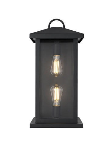 Neil Two Light Outdoor Wall Sconce in Black (173|OD411W21BK)