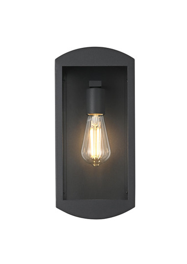 Miles One Light Outdoor Wall Sconce in Black (173|OD410W14BK)