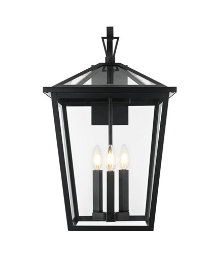 Oxford Three Light Outdoor Wall Sconce in Black (173|OD334W23BK)