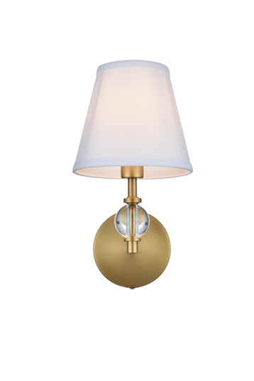 Bethany One Light Wall Sconce in Satin Gold and White (173|LD7021W6SG)