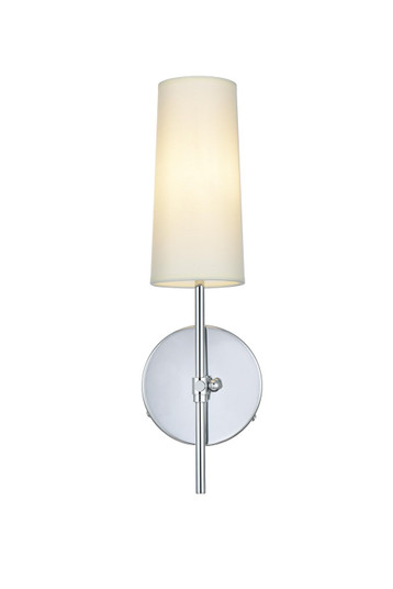 Mel One Light Wall Sconce in Chrome and White (173|LD6004W5C)