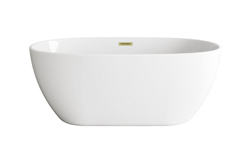 Allegra Soaking Bathtub in Glossy White (173|BT10759GW-BGD)