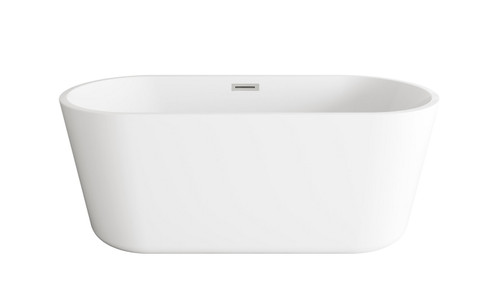 Odette Soaking Bathtub in Glossy White (173|BT10659GW-BNK)