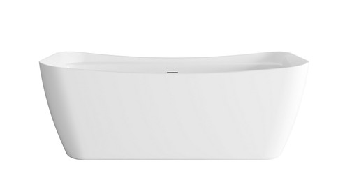 Harrieta Soaking Bathtub in Glossy White (173|BT10467GW-BGD)