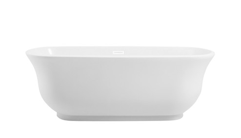 Coralie Soaking Bathtub in Glossy White (173|BT10267GW-WHT)