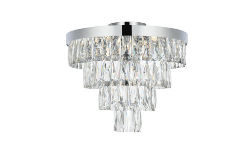 Josephine Six Light Flush Mount in Chrome and Clear (173|1060F18C)