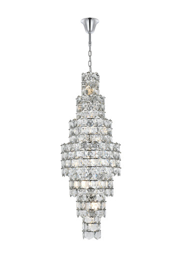 Adaline 26 Light Chandelier in Chrome and Clear (173|1050SR24C)