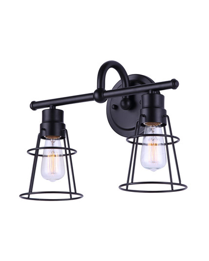 Dree Two Light Vanity in Black (387|IVL1053A02BK)
