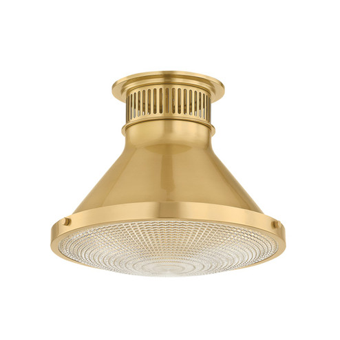 Highclere One Light Flush Mount in Aged Brass (70|MDS2402-AGB)