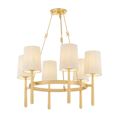 Bridgeton Six Light Chandelier in Aged Brass (70|1776-AGB)
