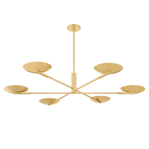 Johnson LED Chandelier in Aged Brass (70|1506-AGB)