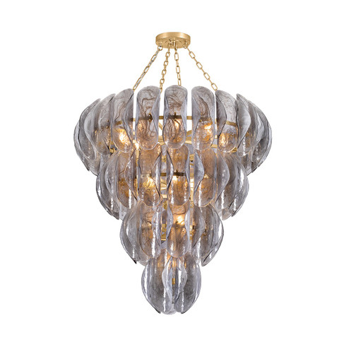 Anatase 18 Light Chandelier in Vintage Gold Leaf (68|518-44-VGL)