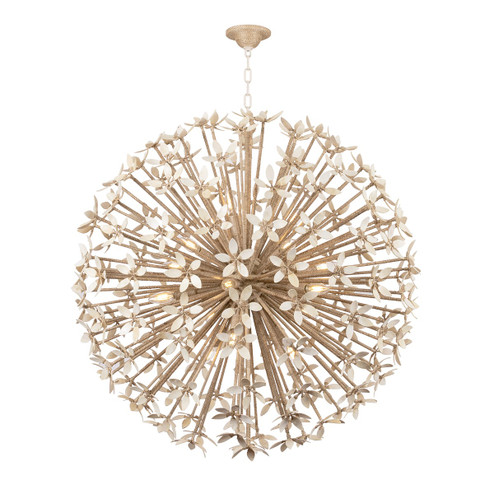 Corfu 16 Light Chandelier in Ivory Coco (68|511-40-IYC)
