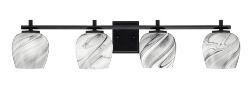 Franklin Four Light Bath Bar in Matte Black (200|1214-MB-4819)