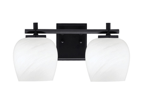 Franklin Two Light Bath Bar in Matte Black (200|1212-MB-4811)