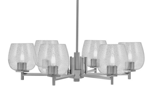 Franklin Six Light Chandelier in Graphite (200|1206-GP-4812)