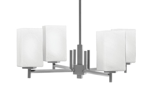 Franklin Four Light Chandelier in Graphite (200|1204-GP-531)