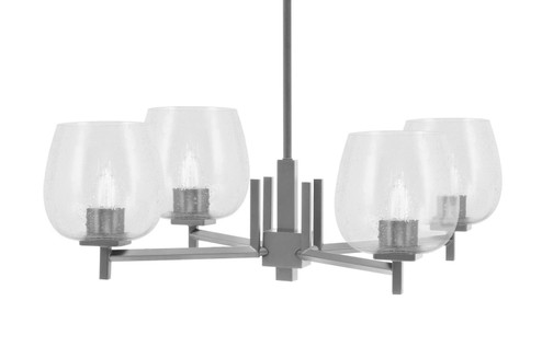 Franklin Four Light Chandelier in Graphite (200|1204-GP-4810)
