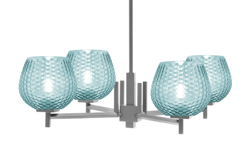 Franklin Four Light Chandelier in Graphite (200|1204-GP-4605)