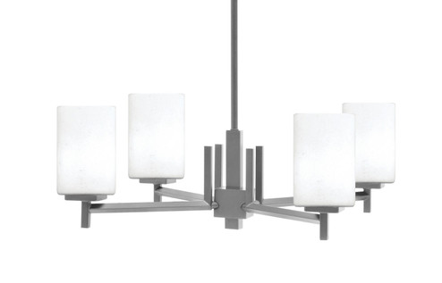 Franklin Four Light Chandelier in Graphite (200|1204-GP-310)