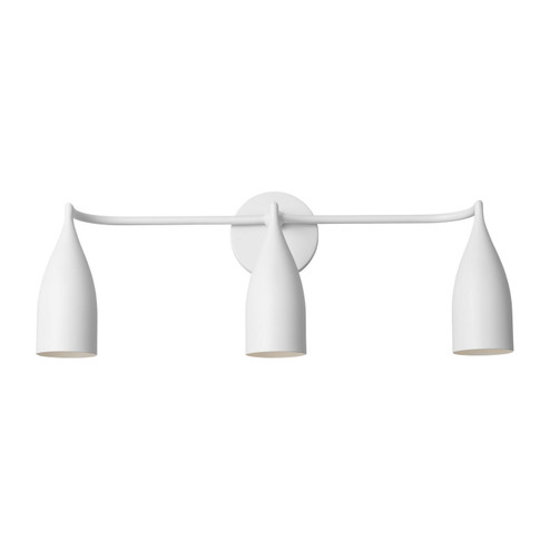 Maya Three Light Vanity in Matte White (1|GLV1083MWT)