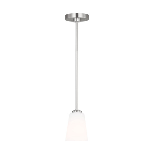 Miles One Light Mini-Pendant in Brushed Nickel (1|GLP1031BS)