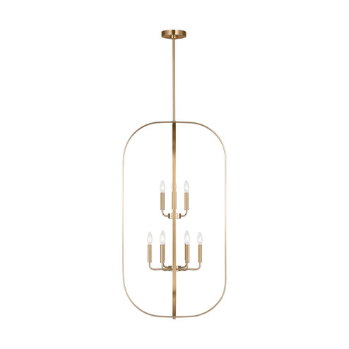 Loretto Nine Light Chandelier in Satin Brass (1|GLC1329SB)