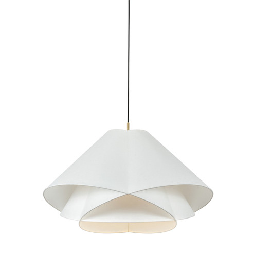Edna One Light Pendant in Vintage Gold Leaf (67|F2835-VGL)