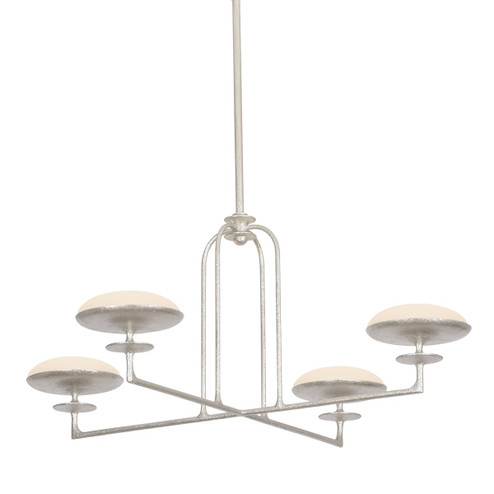 Pacific LED Chandelier in Warm Silver Leaf (67|F2139-WSL)