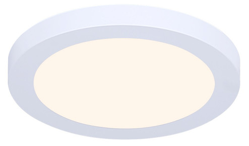 Led Round One Light Flush Mount in White (387|SMD712WH)