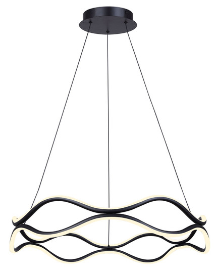 Castra LED Chandelier in Black (387|LCH280A24BK)