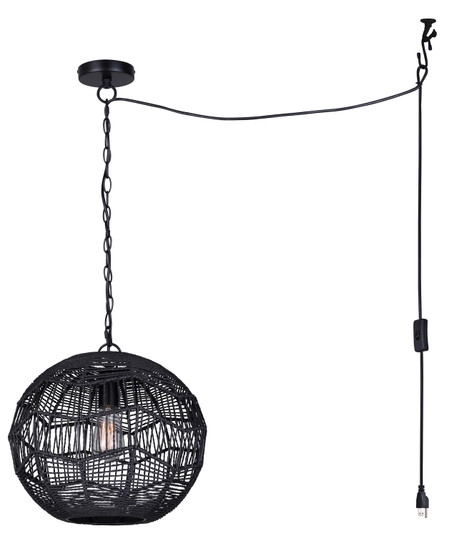 Valence One Light Pendant in Matte Black (387|IPL1197A01BK)
