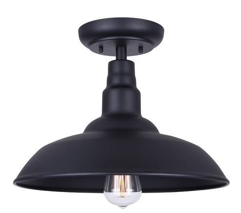 Valec One Light Flush Mount in Sand Black (387|IOL695BK)