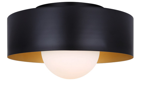 Daylon One Light Flush Mount in Black (387|IFM1150A13BK)