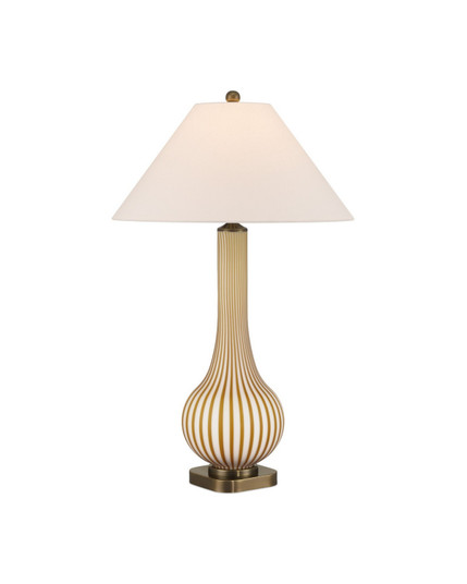Striae One Light Table Lamp in Yellow/Off-White (142|6000-1019)