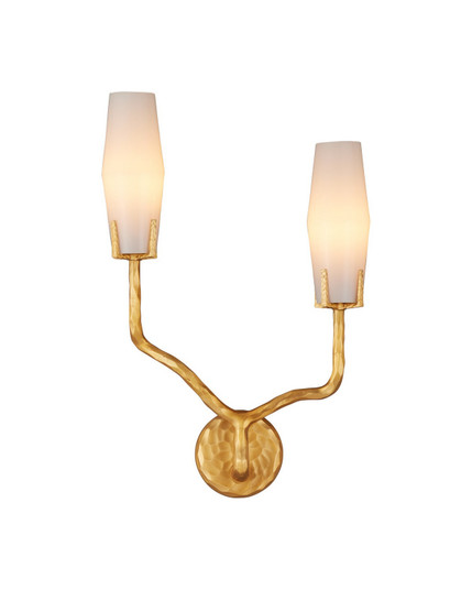 Mathilda Two Light Wall Sconce in White/Matte Gold (142|5000-0285)