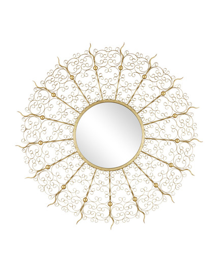 Levain Round Mirror Mirror in Gold Leaf (142|1000-0165)