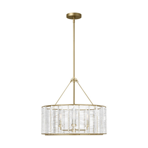 Winslow Three Light Chandelier in Powder-Coated Brass (454|TFC1163PCB)