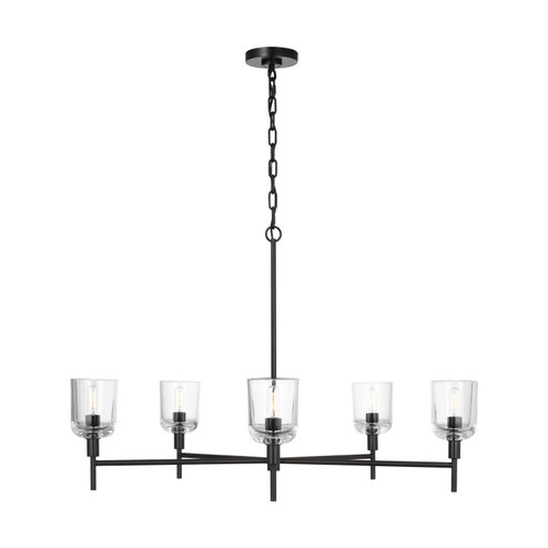 Hartley Five Light Chandelier in Aged Iron (454|TFC1135AI)