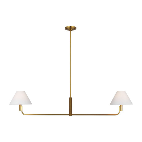 Colfax Two Light Linear Chandelier in Burnished Brass (454|SLC1022BBS)