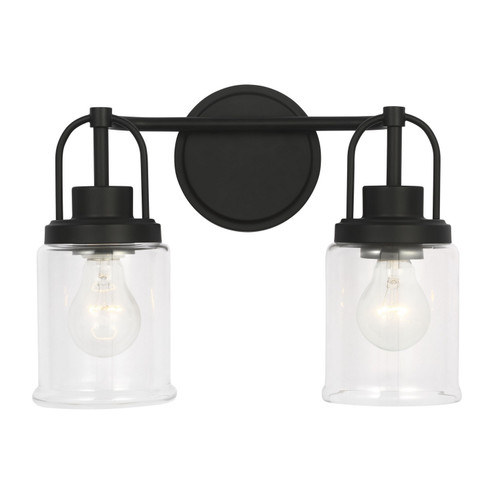 Anders Two Light Vanity in Midnight Black (454|GLV1072MBK)