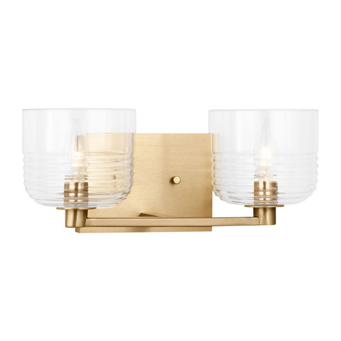 Lochdale Two Light Vanity in Satin Brass (454|DJV1112SB)