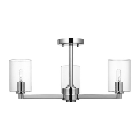Fullton Three Light Semi-Flush Mount in Chrome (454|7764203C-05)