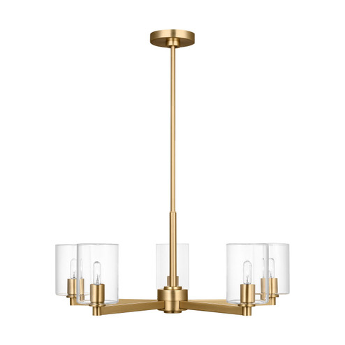 Fullton Five Light Chandelier in Satin Brass (454|3164205C-848)