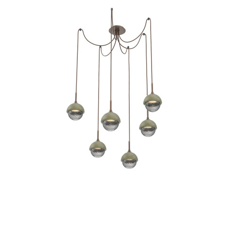 Cabochon LED Pendant in Burnished Bronze (404|SCB0093-06-BB-S-C01-L1-GE)