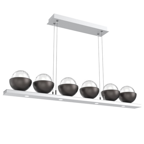 Cabochon LED Linear Suspension in Classic Silver (404|PLB0093-0B-CS-C-CA1-L3-GP)
