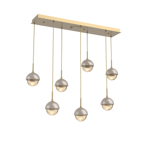 Cabochon LED Pendant in Gilded Brass (404|PLB0093-07-GB-A-C01-L1-BS)