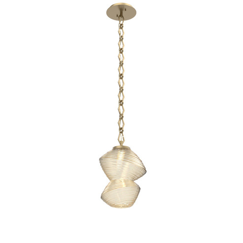 Mesa LED Pendant in Gilded Brass (404|LNB0089-01-GB-A-CH1-L1)