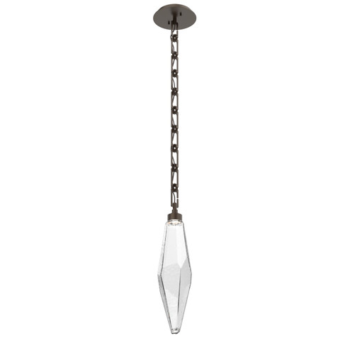 Rock Crystal LED Pendant in Flat Bronze (404|LNB0050-19-FB-CC-CH3-L1)